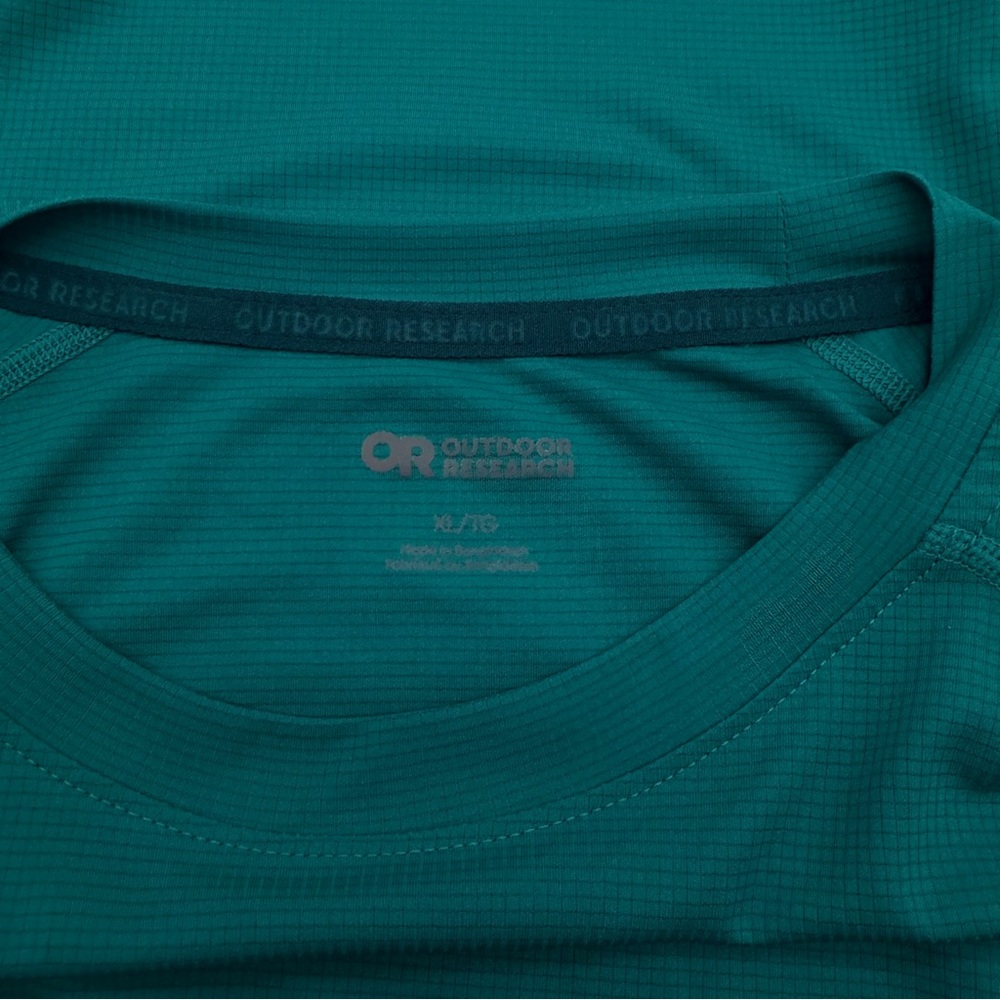 Outdoor Research Teal Performance Shirt - Picture 3 of 5